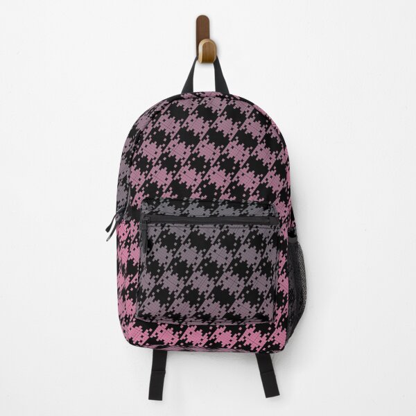 Item preview, Space Invader Dogtooth Pattern Black Grey and Pink Fade designed and sold by Quooki.
