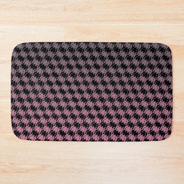 Item preview, Space Invader Dogtooth Pattern Black Grey and Pink Fade designed and sold by Quooki.