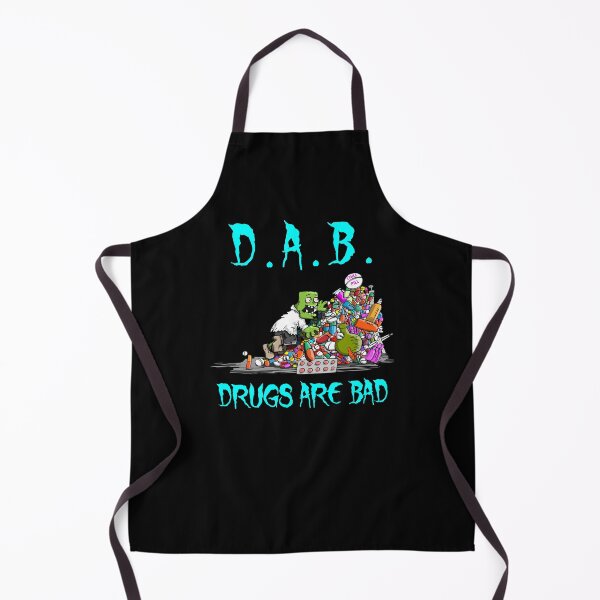 Item preview, D.A.B. Drugs Are Bad - Monster Dude With Bloodshot Eyes Climbing A Pile Of Drugs designed and sold by Oaks Creations.