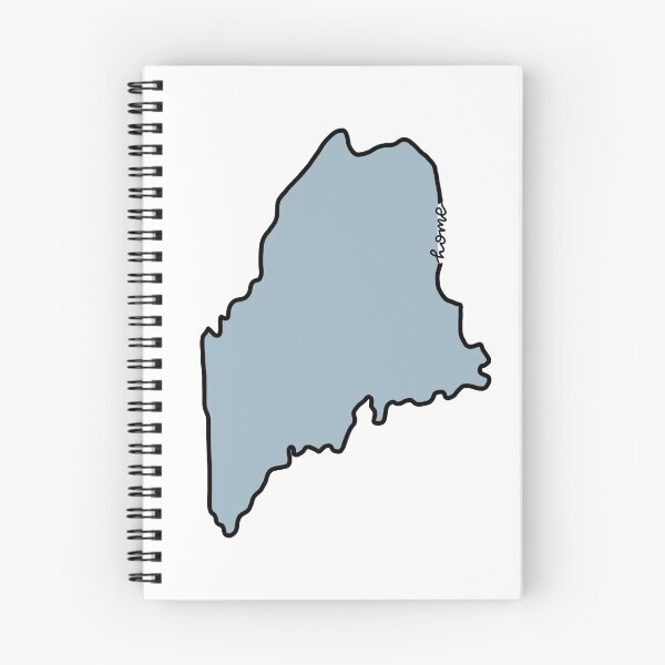 Item preview, Maine Outline (blue) designed and sold by Chamomile  Creations.