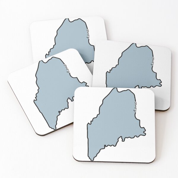 Item preview, Maine Outline (blue) designed and sold by Chamomile  Creations.
