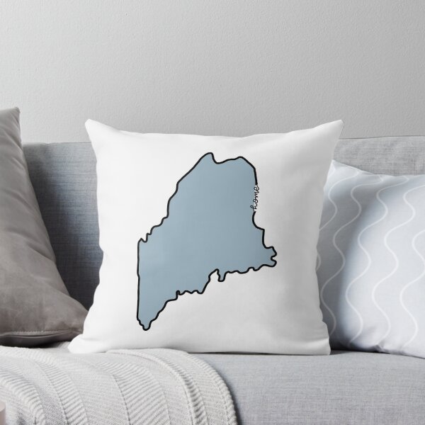 Item preview, Maine Outline (blue) designed and sold by Chamomile  Creations.
