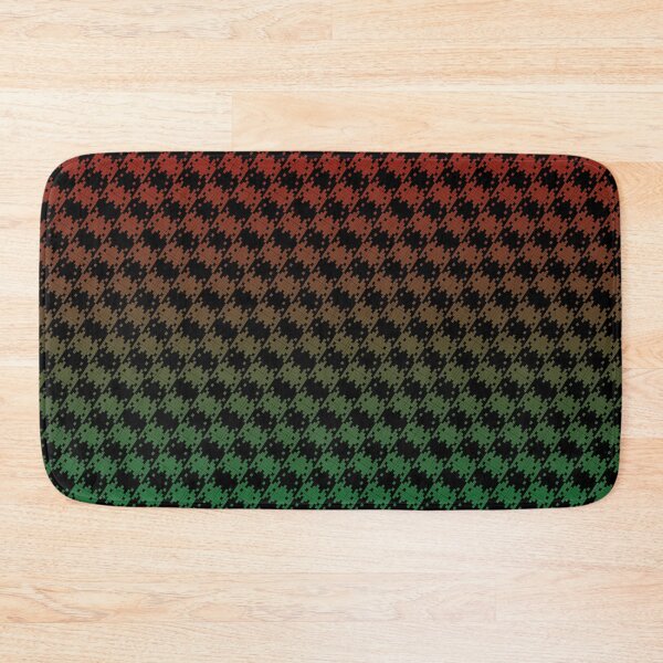 Item preview, Space Invader Dogtooth Pattern Black Red and Green Fade designed and sold by Quooki.