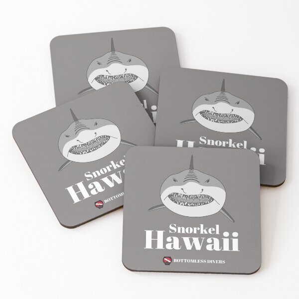 Item preview, Snorkel Hawaii Shark Face with White Font designed and sold by BottomlessDiver.