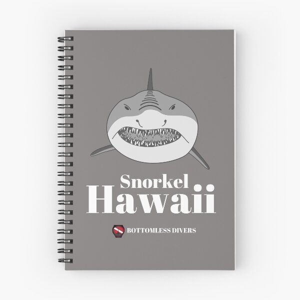 Item preview, Snorkel Hawaii Shark Face with White Font designed and sold by BottomlessDiver.