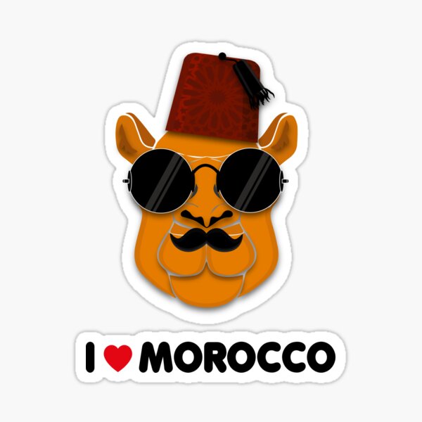 J'aime le maroc T-Shirt love camel Sticker