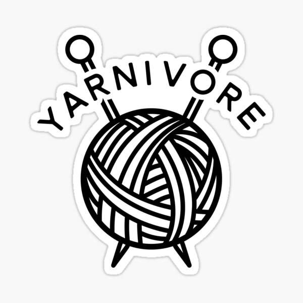 Item preview, Yarnivore - Funny Gift for Knitters & Crochet Lovers designed and sold by rhannie8.