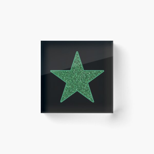 Item preview, Green Crystal Glitter Star designed and sold by BelindaFuller.