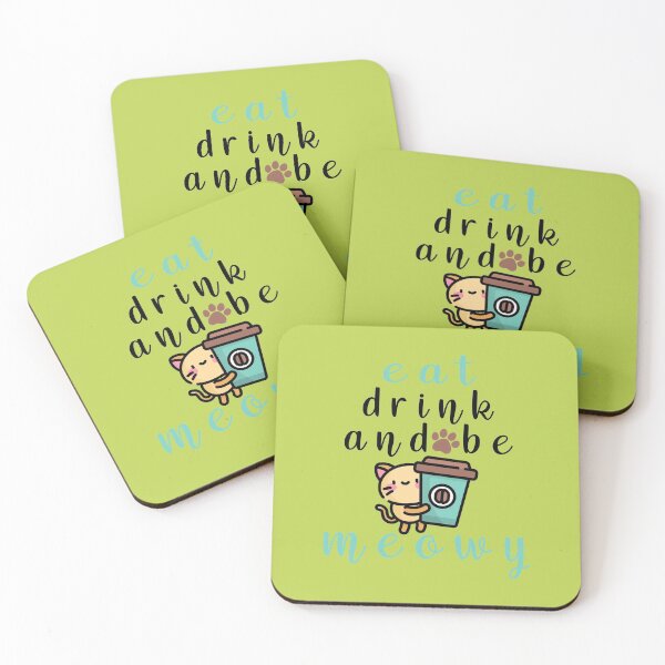 Item preview, Copia de Eat Drink And Be Meowy designed and sold by ishako online.
