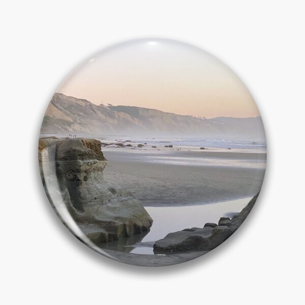 Item preview, Cliffs Rocks Sea Waves Beach Ocean Pacific Seaside Horizon Landscape Outdoors Nature Art  designed and sold by gkao.