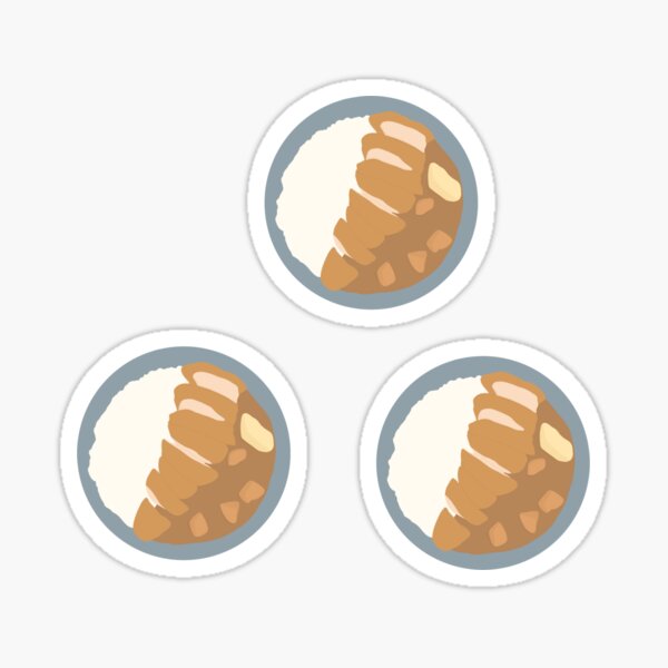 Simple Japanese Chicken Katsu Food Sticker