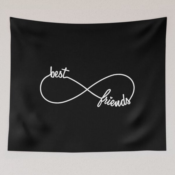 Item preview, Best friends forever, white infinity sign designed and sold by beakraus.