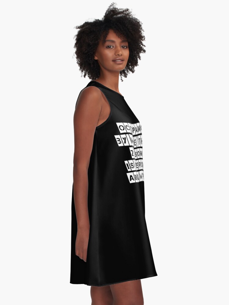 Alternate view of Occupancy (Black clothing) A-Line Dress