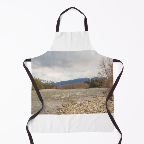 Item preview, A cold Kalum River in Spring, with Mount Garland in the background designed and sold by SnapTPhotograph.