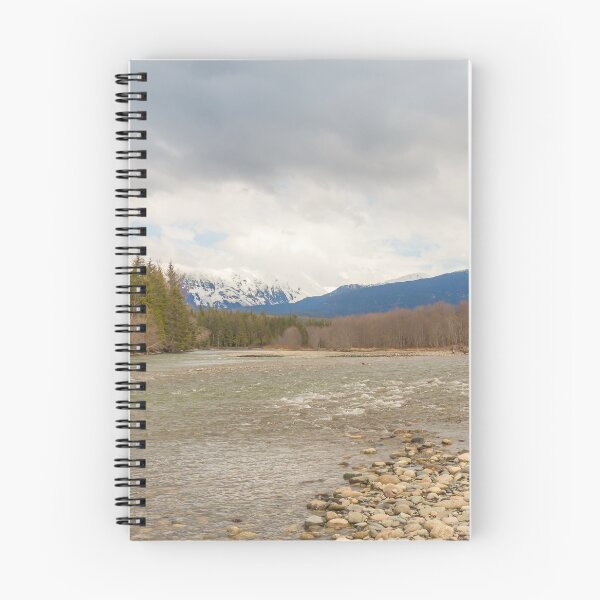 Item preview, A cold Kalum River in Spring, with Mount Garland in the background designed and sold by SnapTPhotograph.