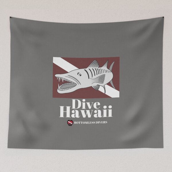 Item preview, Dive Hawaii Barracuda with White Font designed and sold by BottomlessDiver.