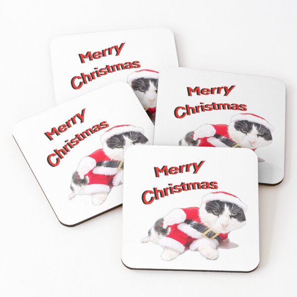 Item preview, Merry christmas cat designed and sold by Zaziart.