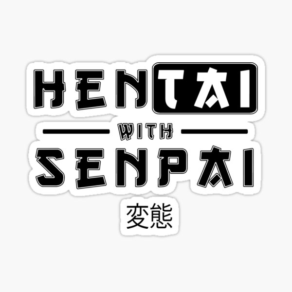Item preview, Hent. Senpai black designed and sold by ZuleYang.