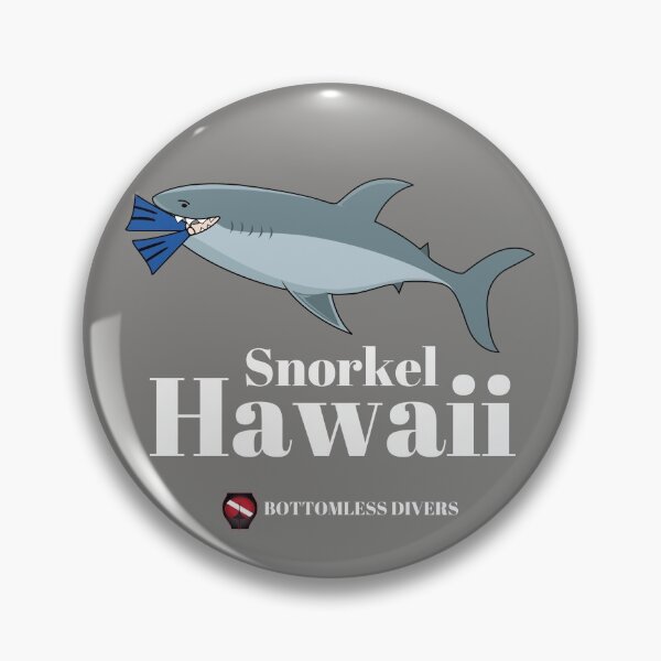 Item preview, Snorkel Hawaii Shark with White Font designed and sold by BottomlessDiver.