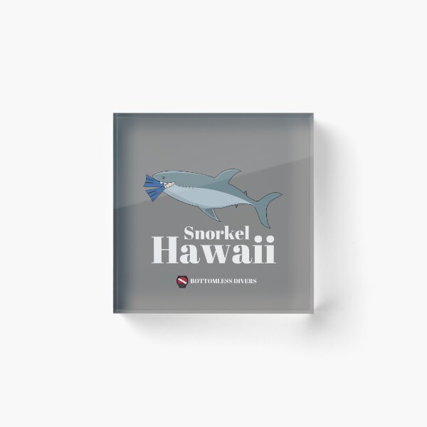 Item preview, Snorkel Hawaii Shark with White Font designed and sold by BottomlessDiver.