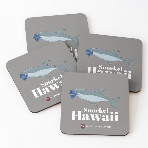 Item preview, Snorkel Hawaii Shark with White Font designed and sold by BottomlessDiver.