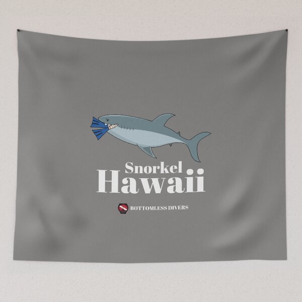 Item preview, Snorkel Hawaii Shark with White Font designed and sold by BottomlessDiver.