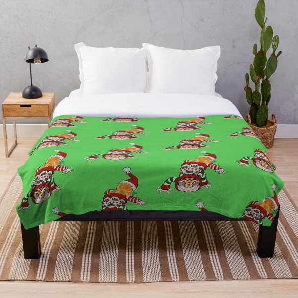 Sweater Gecko Throw Blanket