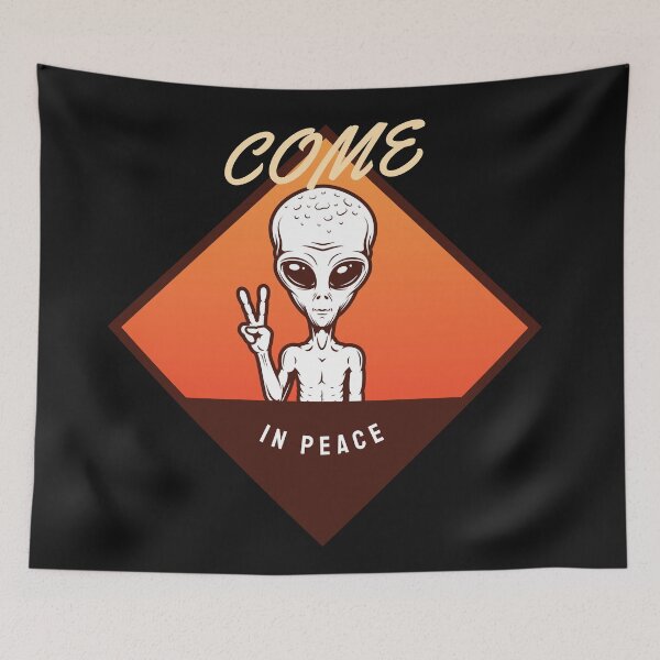 Item preview, Alien Come in peace designed and sold by Mande Arts.