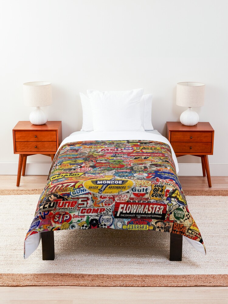 Alternate view of Racing Decal Collage 2020 Comforter