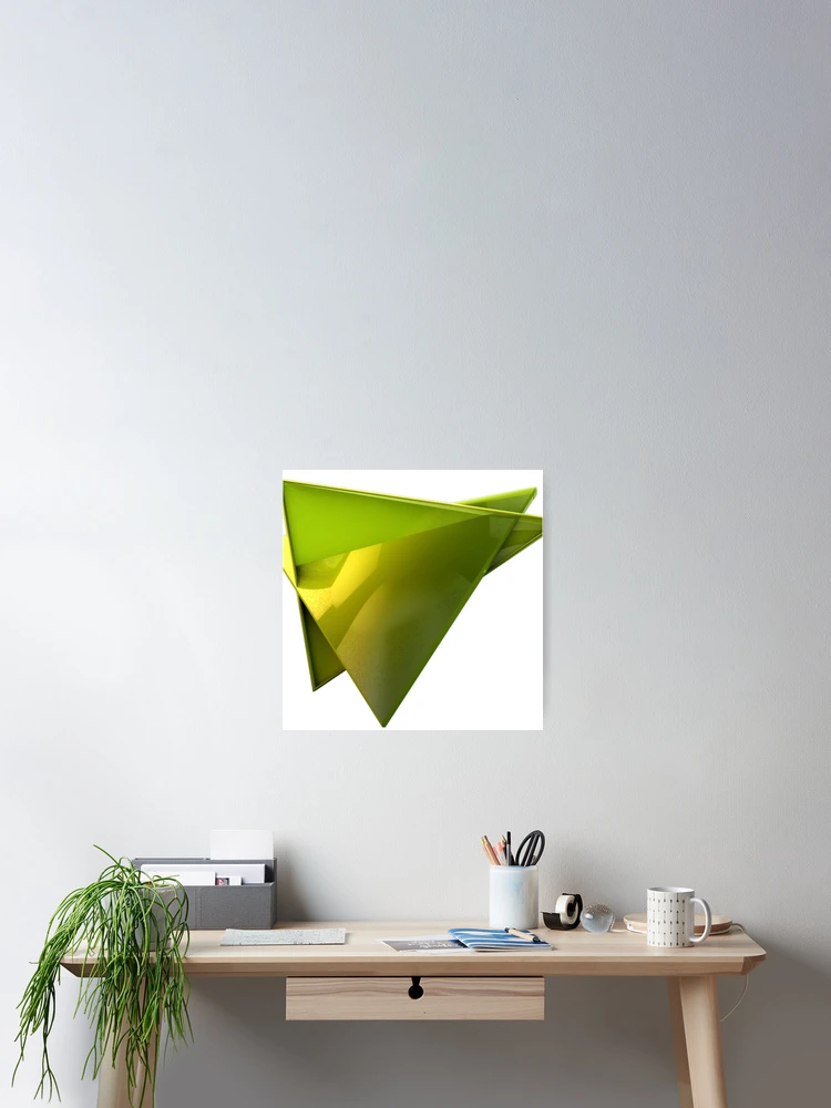 Thumbnail 2 of 3, Poster, 3D Triangle design designed and sold by Rajzone.