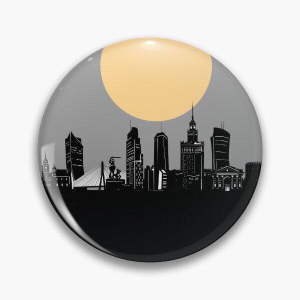 Item preview, warsaw skyline minimal designed and sold by BekimART2.