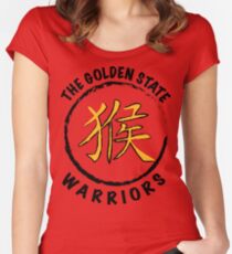 Chinese New Year Golden State Warriors Women's Fitted Scoop T-Shirt
