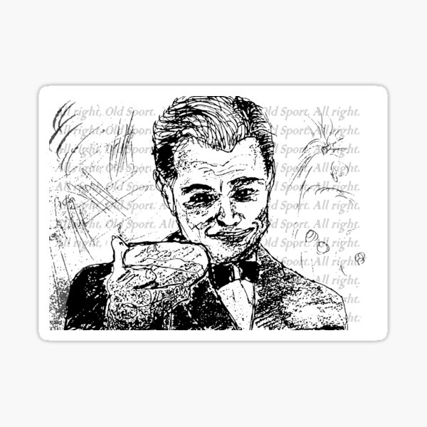 Leonardo DiCaprio (The Great Gatsby) Sticker