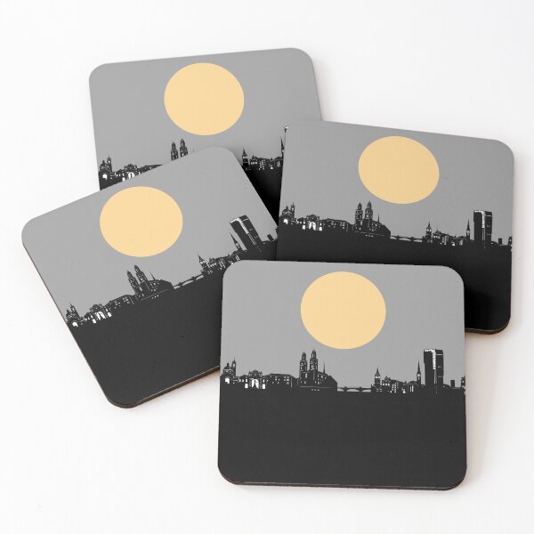 Item preview, zurich skyline minimal designed and sold by BekimART2.