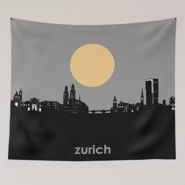 Item preview, zurich skyline minimal designed and sold by BekimART2.