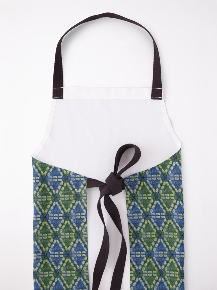 Thumbnail 5 of 6, Apron, CreateTime-Vision - Green & Blue designed and sold by CreateTime.