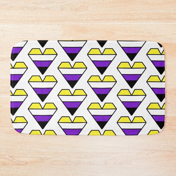 Item preview, Non-Binary Pride Heart designed and sold by MudkipMan37.