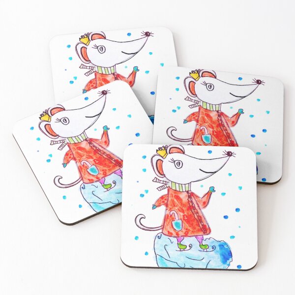 Item preview, Mouse on skates  designed and sold by EnjoyingDrawing.