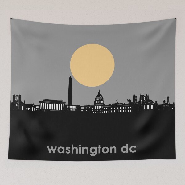Item preview, washington dc skyline minimal designed and sold by BekimART2.