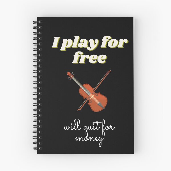 Aperçu de l'œuvre T-shirt drôle de joueur de violine je détruis le silence créée et vendue par July-Design.