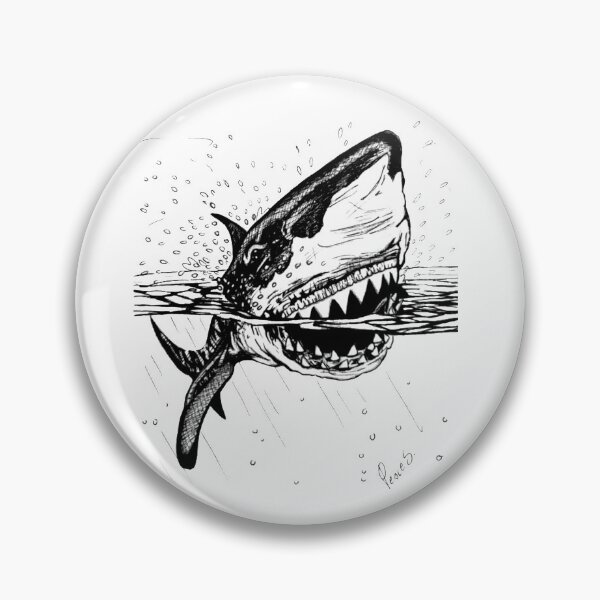 Item preview, Shark (Black and White version) designed and sold by World-of-Sara.