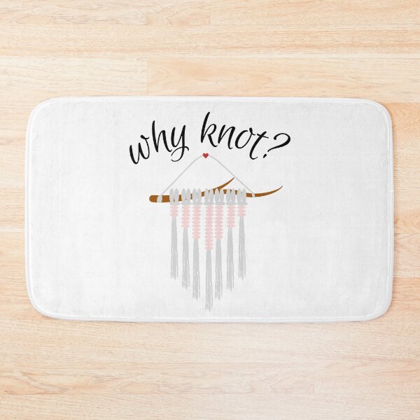 Item preview, Why knot? with pink macramé wall hanging décor and heart designed and sold by milkasweet.