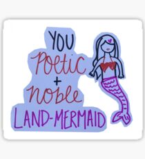 Leslie Knope Land Mermaid Quote Sticker