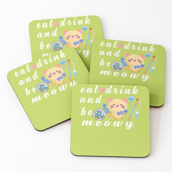 Item preview, Copy of Eat Drink And Be Meowy designed and sold by ishako online.