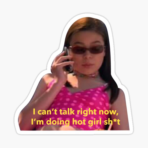 real hot girl shit megan thee stallion meme sticker Sticker