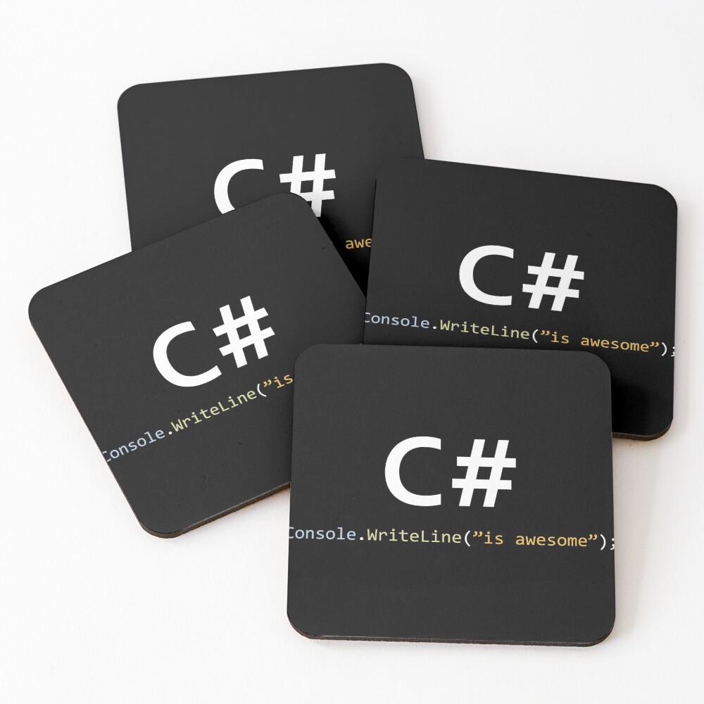 Item preview, Coasters (Set of 4) designed and sold by ProgrammingMeme.
