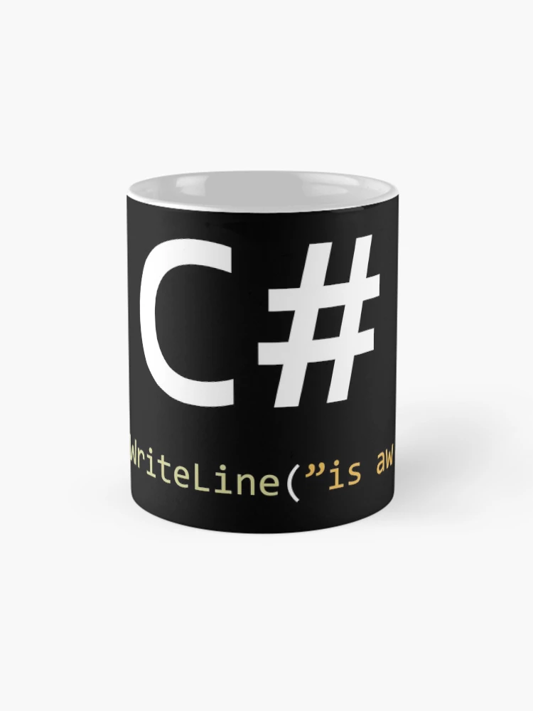 Thumbnail 4 of 6, Coffee Mug, C# is awesome - Computer Programming designed and sold by Hapo Team.