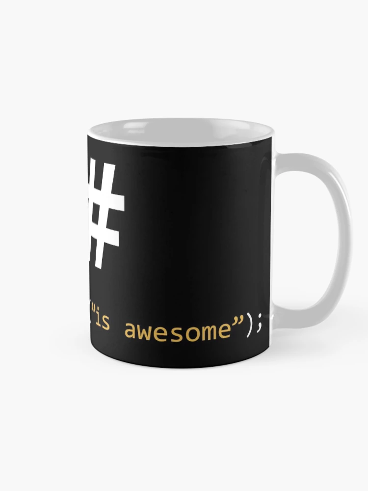 Thumbnail 3 of 6, Coffee Mug, C# is awesome - Computer Programming designed and sold by Hapo Team.