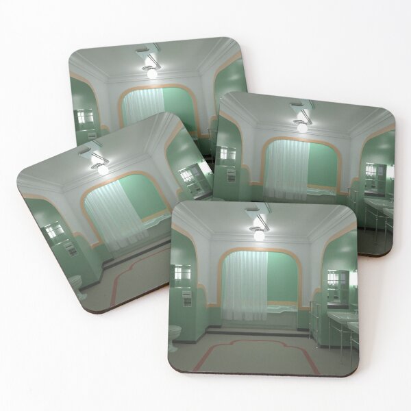 Item preview, Scary Horror art deco bathroom designed and sold by OldschoolTs.