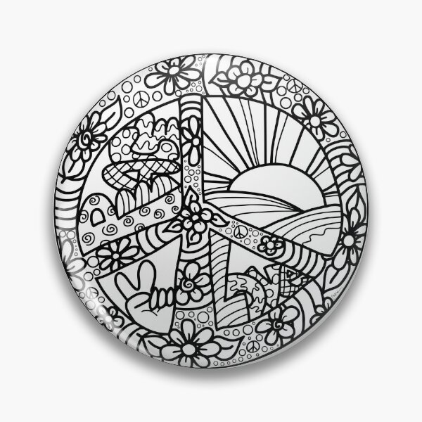 Item preview, Color Me | Peace Line Art | Cherie's Art designed and sold by CheriesArt.